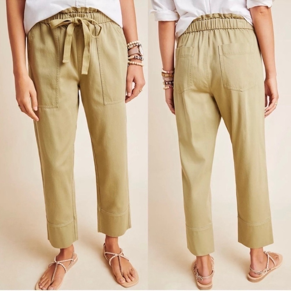 Frye x Anthropologie Women Paperbag Waist Crop Pants